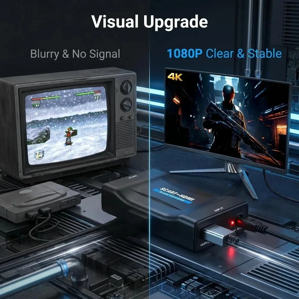 อะแดปเตอร์แปลงสัญญาณ SCART เป็ - Scart To Hdmi บทวิจารณ์และราคา